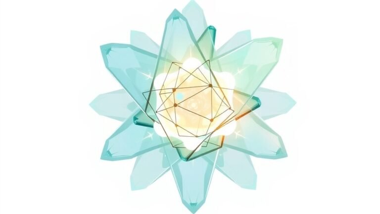 Abstract teal illustration of a layered crystalline structure representing an advanced AI model